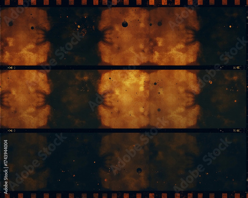 Medium format color film frame. Blank large format blank film negative or picture frame, free photo space.	