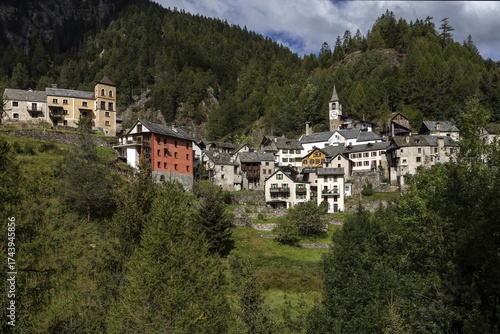 Wallpaper Mural Mountain village of Fusio, Val Lavizzara, Canton Ticino, Switzerland Torontodigital.ca