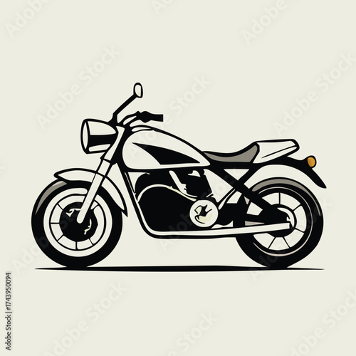 Vintage motorcycle showcases its classic design, emphasizing style, craftsmanship, and the joy of riding