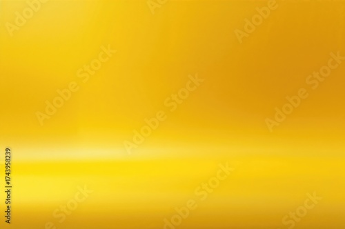 Wallpaper Mural Empty studio room with gradient yellow backdrop for product display Torontodigital.ca