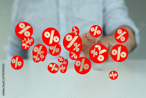 Image of many percentage sy...