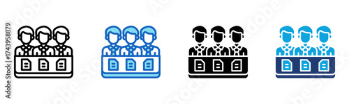 Board Of Directors icon Multi Style Vector Illustration