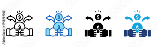 Costing icon Multi Style Vector Illustration