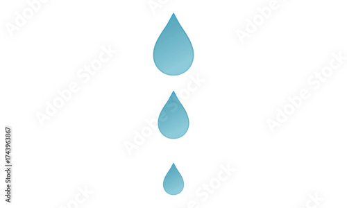 Water drop shape. Blue water drops set. Vector blue water drop icon set. Water drop Logo Template vector illustration. water splash and water drop on light background.