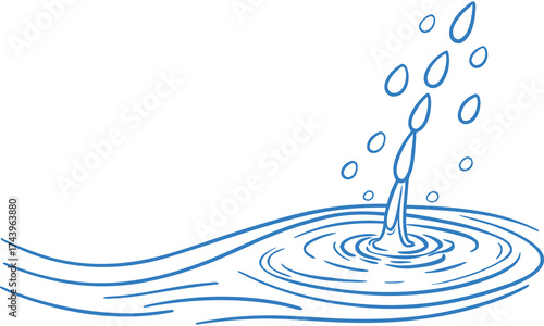 Water drop shape. Blue water drops set. Vector blue water drop icon set. Water drop Logo Template vector illustration. water splash and water drop on light background.