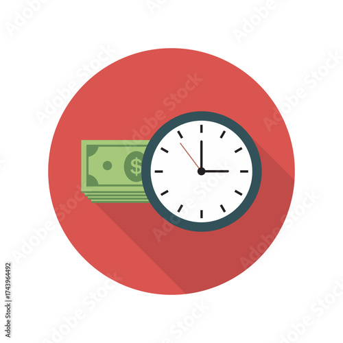 Time is Money Clock and Currency Concept Finance Deadline Investment Savings Payment and Financial Success Planning