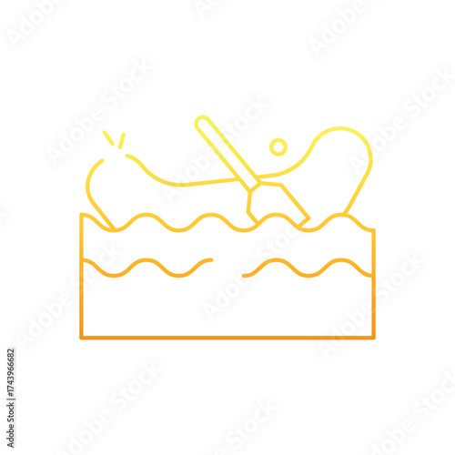 Rafting Icon vector