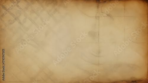 A faded parchment texture with subtle grid lines and a warm aged appearance throughout surface