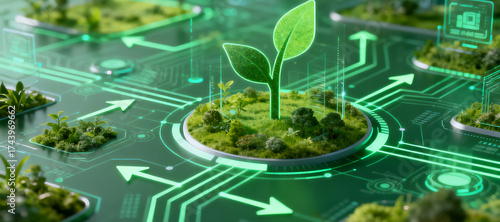 Green Circuit of Life: A Fusion of Nature and Technology in a Digital Ecosystem