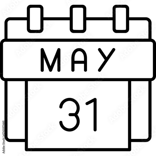 31st May Date Icon
