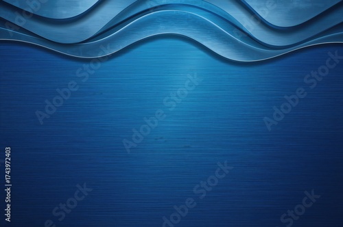 Silver metallic wave design for banners or cards with reflective effects