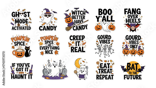Halloween Typography Collection: A delightful collection of Halloween-themed typography designs, perfect for adding a spooky touch to any project, perfect for the celebration season.