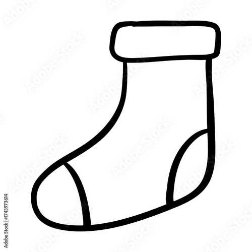 sock handdrawn icon