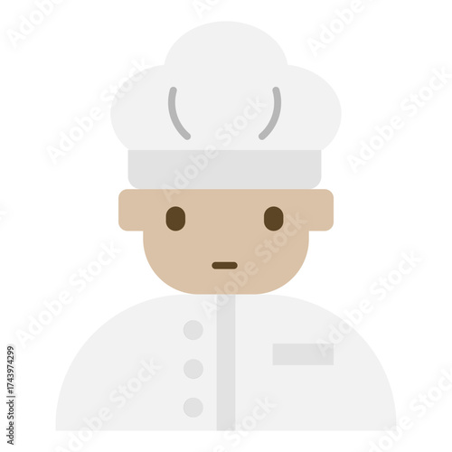 Chef  icon in flat style