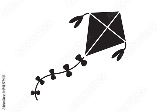 Fly kite Icon, Fly kite Solid Vector Design