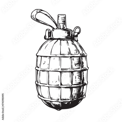 bomb on a white background