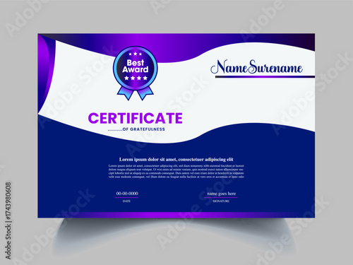  Modern Diploma Certificate Template Download