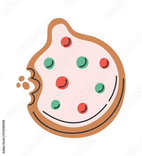 Christmas ball ornament gingerbread cookies