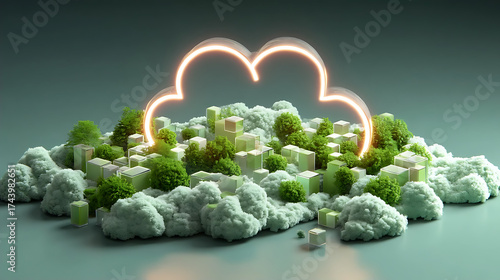 Eco Cloud: A Fusion of Nature and Technology in Sustainable Digital Environments