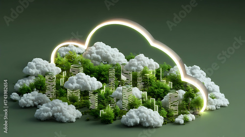 Eco Cloud: A Fusion of Nature and Technology in Sustainable Digital Environments