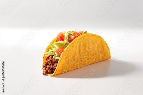 Tacos served on a plain whi...
