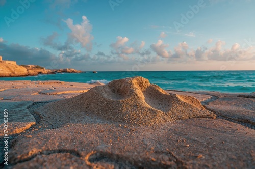 Tiny weathered sand hill re...