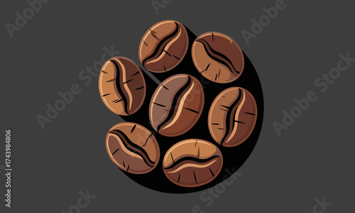 Freshly roasted coffee beans aroma for your next morning beverage or energizing daily dose of caffeine