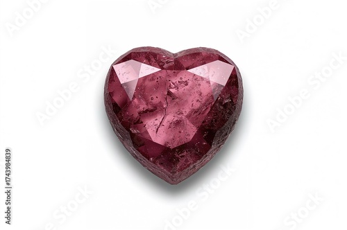 Heart-shaped spinel gem on ...
