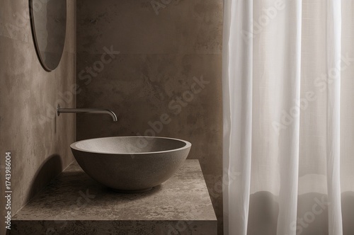 Profile of a circular basin...