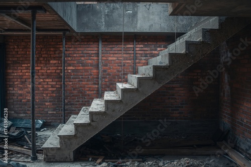 Concrete Staircase in Progr...