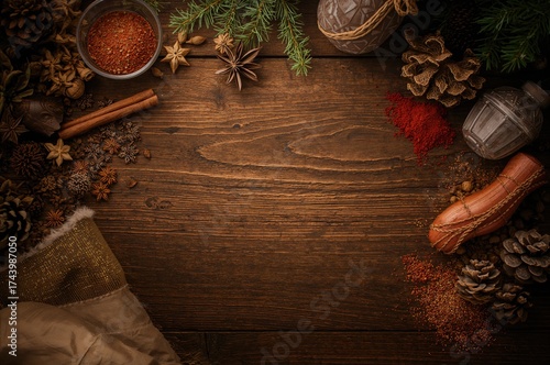 Assorted spices for mulled ...