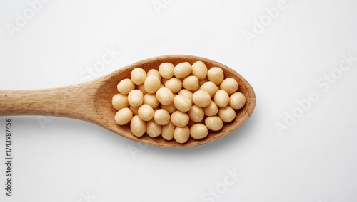 Close-up of soybeans in a w...