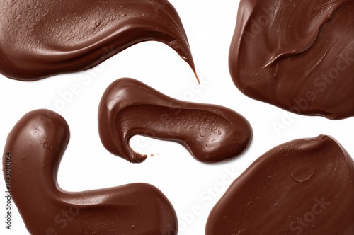 Top view of various chocola...