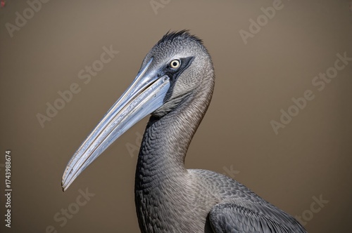 Unique beak of the Balaenic...