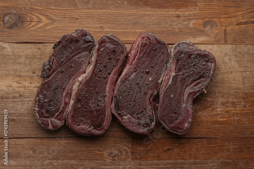 Grilled lamb chops resting ...
