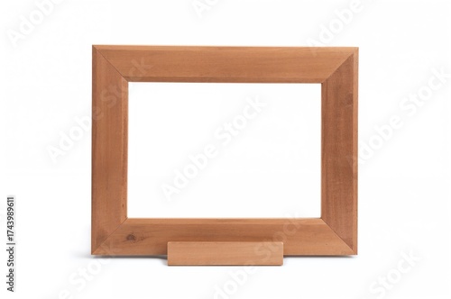 Isolated plain wooden photo...