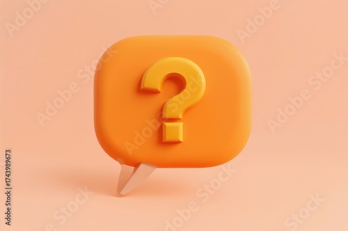 Speech bubble featuring a q...