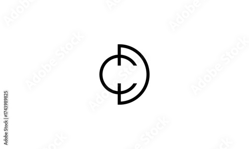 CD initial letters, monogram logo