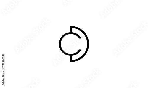 CD initial letters, monogram logo