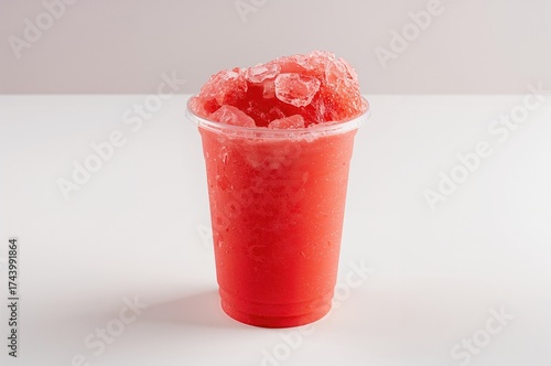 Frozen strawberry drink ser...