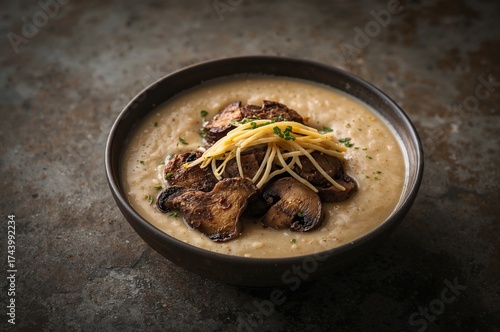 Creamy mushroom and cheese ...