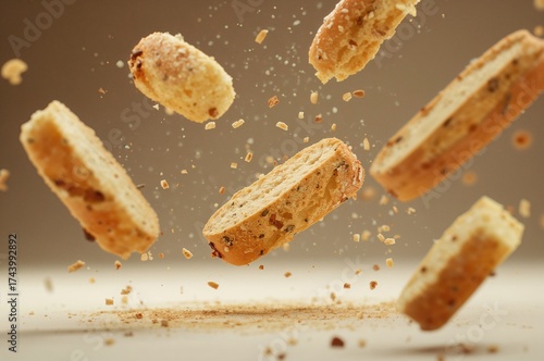 Freshly baked seeded baguet...