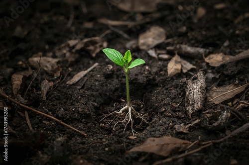 Young Plant Exhibiting Sign...