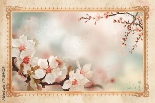 Delicate pastel greeting ca...