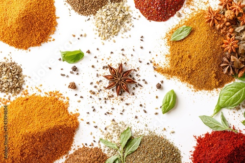 Assorted spices and cooking...