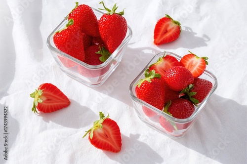 Strawberry Slices Displayed...