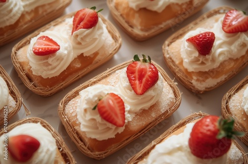 Delicious cake baskets fill...