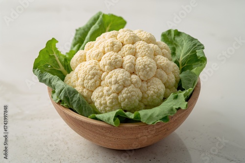Chopped cauliflower placed ...