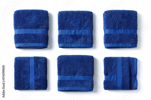 Luxury Set of Six Royal Blu...