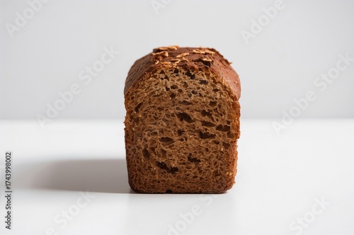 Loaf of stacked whole grain...